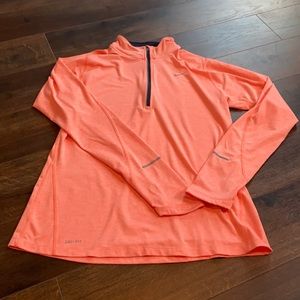 Nike Running 3/4 zip dr-fit pullover size M